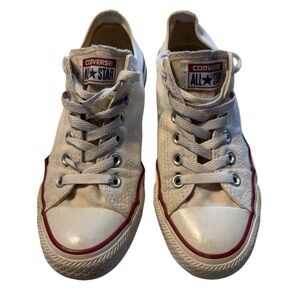 Converse All Star Lowtop White Sneakers M5 W7